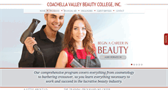 Desktop Screenshot of cvbeautycollege.com